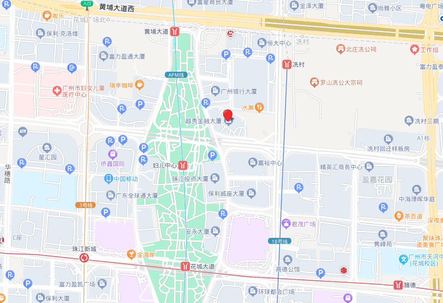 韩国广州签证中心地图